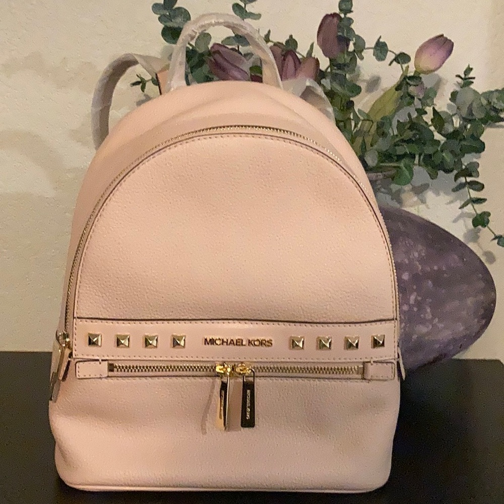 NEW! MICHAEL KORS Kenly Powder Blush Backpack